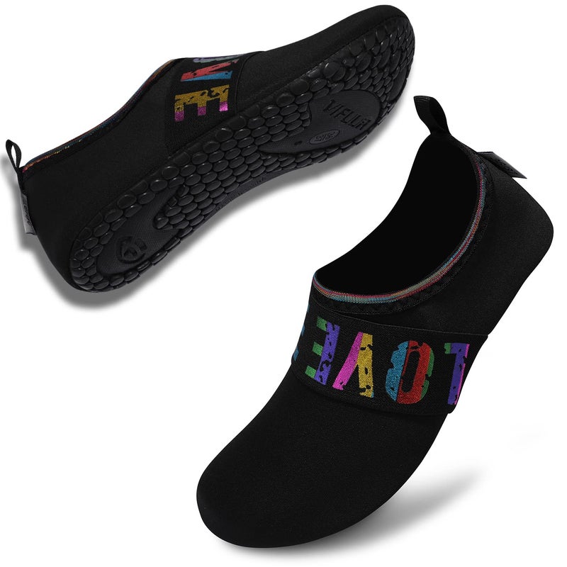 VIFUUR أحذية رياضية مائية للجنسين VIFUUR - أسود محب 7.5-8.5 نساء/6-7 رجال - Image 4